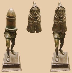 Finjigoga:bronze Statuette Of The Roman Fertility God Priapus, Made In Two Parts