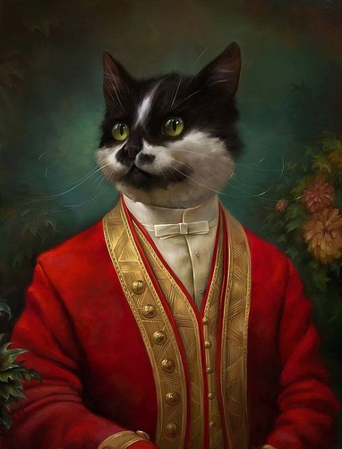 Porn photo fer1972:  Cats as Classical Paintings by Eldar