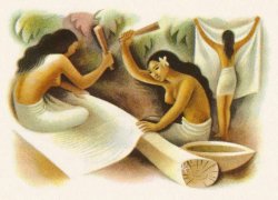 Illustration by Miguel Covarrubias, from Typee: