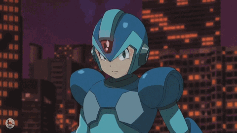 dennisazul:  Gifs I made from the video of X-Buster of Rockman Holic, a music disc