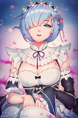pinkladymage: Cute and beautiful Rem from