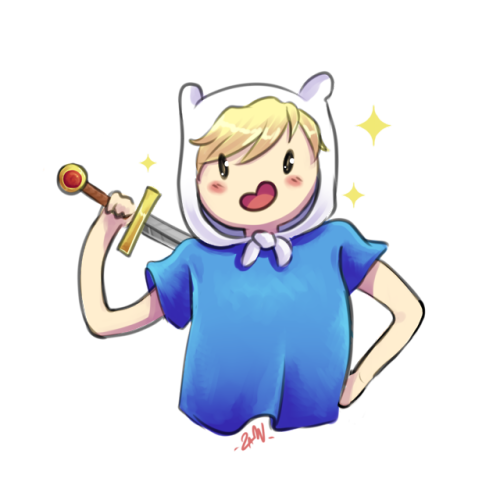 Here’s a quick Finn bc I'm getting super nostalgic after Adventure Time ending.  AT will alway