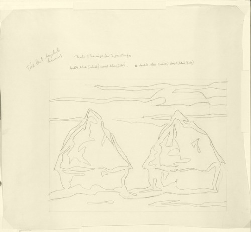 Drawing for Haystacks, Roy Lichtenstein, 1969, Art Institute of Chicago: Prints and DrawingsGift of 