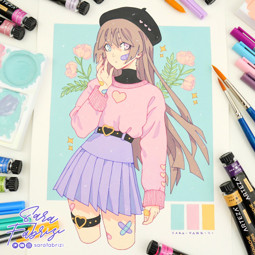 DAHLIA ~ Gouache Finally DONE! Do you like it? You can watch the speedpaint video here ➡️ bi