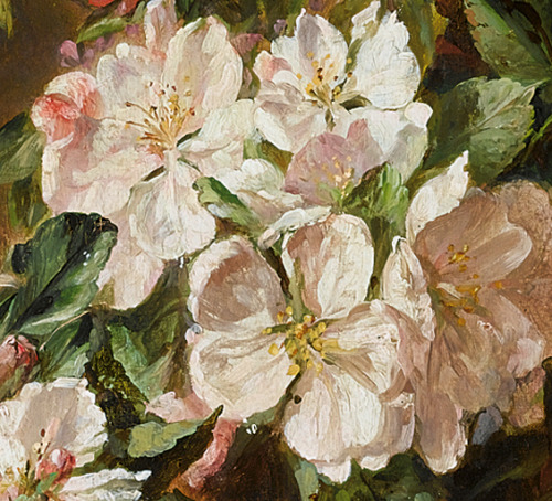 laclygrantham:“A Still Life Of Roses And Apple Blossom” Adriana-Johanna Haanen(Dutch, 1814-1895)