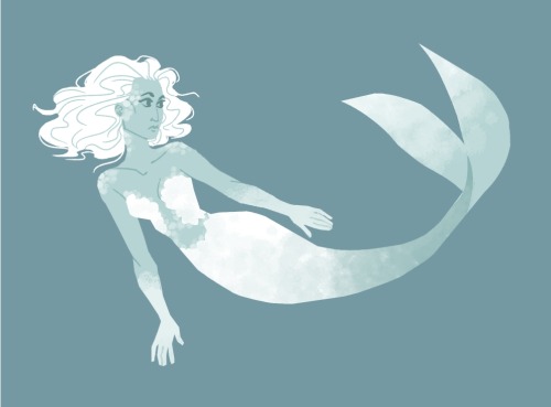frosty mermaid for @sketch_dailies