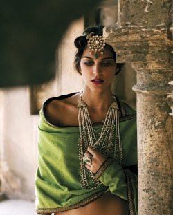 modelmoiselle:  ‘Tale of Four Cities’ Nidhi Sunil by Bikramjit Bose for Harper’s Bazaar India   more from this set here 