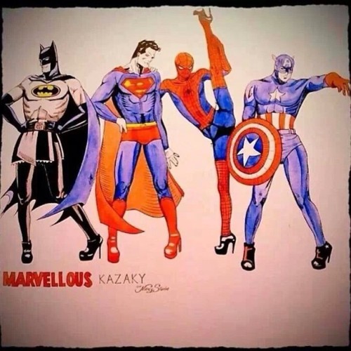 Porn photo #kazaky #batman #superman #spiderman #captainamerica