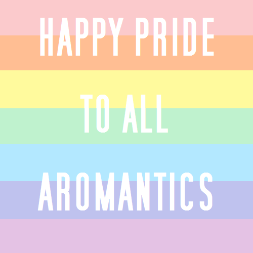 nonbinarypastels:[Image: Two pastel rainbow color blocks with white text that read “happy pride to a