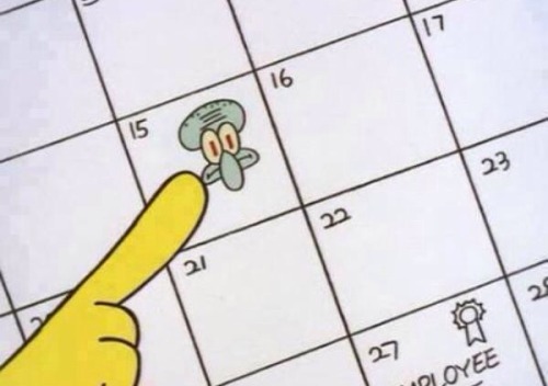 eleftheriatic:  TODAY IT’S A GREAT DAY BECAUSE IT’S MARCH 15th THE DAY WHEN DENZEL CROCKER LOST HIS HAPPINESS AND IT’S ALSO ANNOY SQUIDWARD DAY 