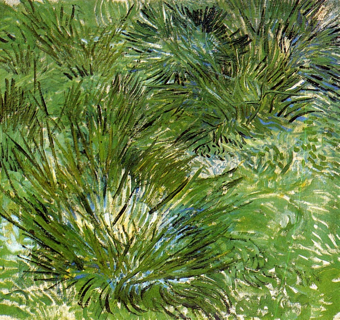 vincentvangogh-art:  Clumps of Grass, 1889 Vincent van Gogh 