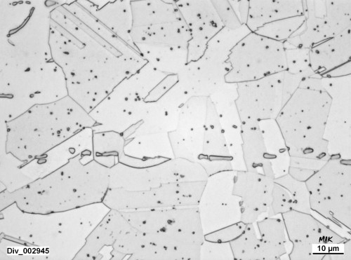 kalle1277: Austenitic microstructure with small amount of Delta-ferrite (on the left side: etched co