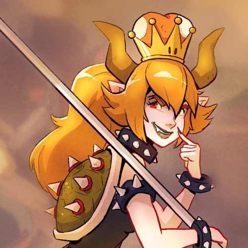 Here’s the finished Bowsette piece! Hope ya like it! :D