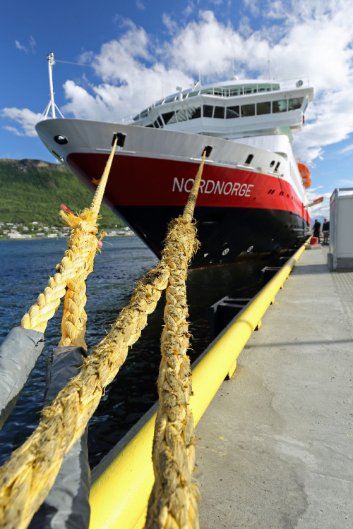 MS Nordnorge moored in Tromsø