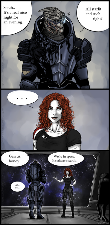 There are two hilariously awkward characters in Bioware game’s with their hilarious flirt. I just co