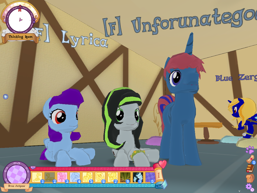 askbreejetpaw:  Fun with friends on Legends of Equestria! :3  We all hung out for