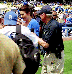 bellamyyoung:  The Scandal ladies at Dodger Stadium 7th April 2013 x 