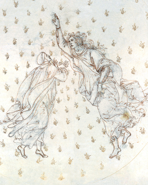 domokosofc:Sandro Botticelli ~ Dante’s Divine Comedy - Paradiso VI, or Dante and Beatrice ~ Kupferst