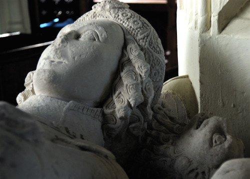 Tomb effigies of Sir Philip Thornbury and his wife Margaret, 1457