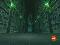 clavisgladius:  So, I was watching “The Library” in honor of tonight’s episode… and noticed two allusions! The phoenix spirit that saves Korra is a statue in the scene where Aang looks at the sketch of the lion turtles. The spirit portals and