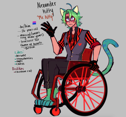 New Oc! His Name Is Alexander Kitty :3