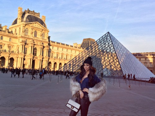 A Beautiful Day with Yasmine Petty at the Louvre, Paris. I could spend weeks there and not get enoug