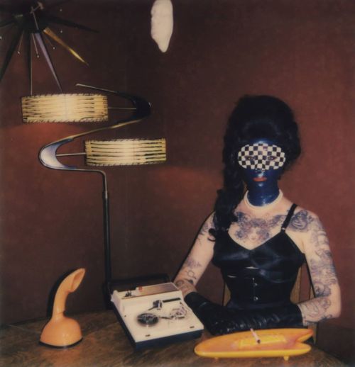 Home office. #VintageMeatface from 2016. Polaroid Impulse photograph. #missmeatface #kattorontophoto