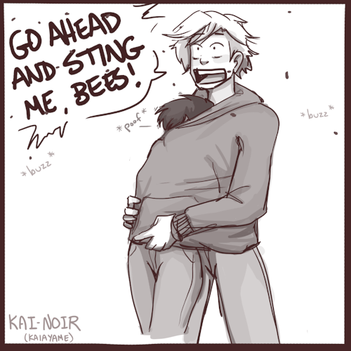 kai-noir:  post-reveal situation where Mari unexpectedly learns that Adrien’s tutors never realized that his knowledge in the bee-stinging department is…. lacking. i’m on a parks and rec kick.  