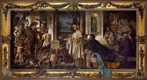 classic-art:The Symposium (Second Version)Anselm Feuerbach, 1871-1874