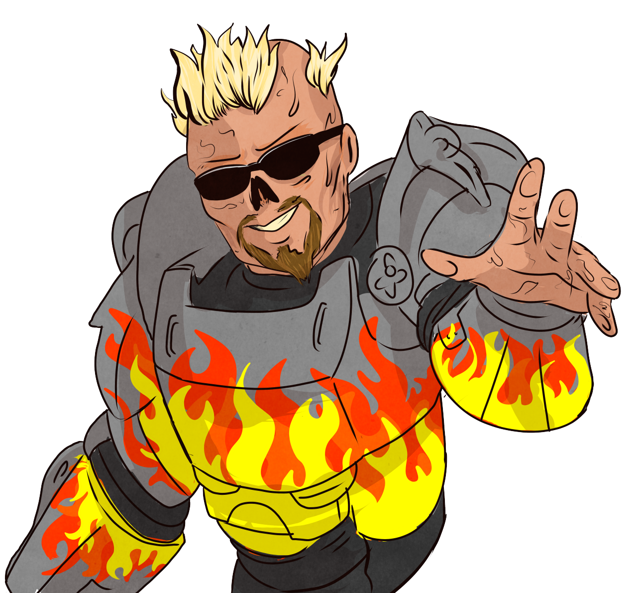 schmault-tec:  siderealsandman:  I had a dream Guy Fieri survived the nuclear apocalypse
