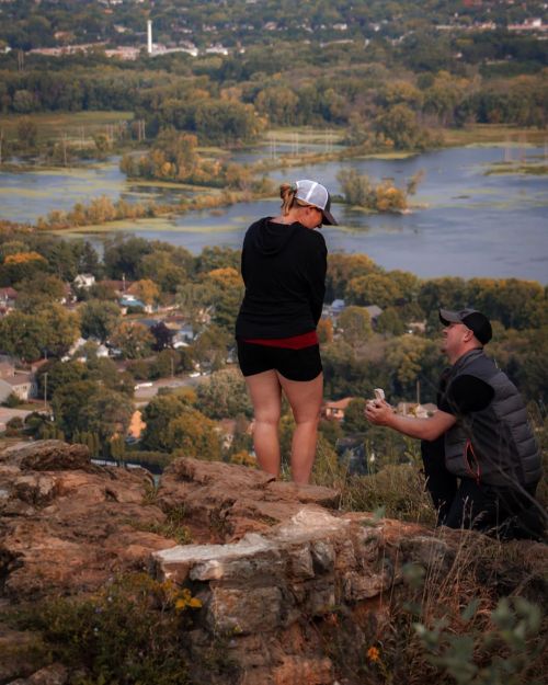 He put a ring on it! (p.s. damn you Instagram and your cropping) . . . . . . #GrandadsBluff #Lacross