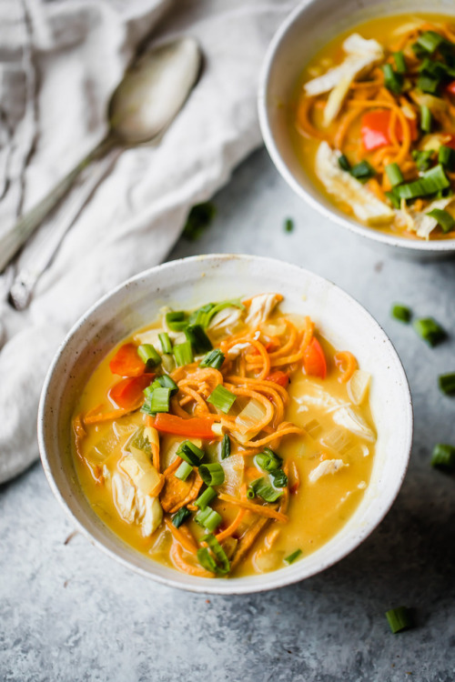 foodffs: Coconut Chicken Sweet Potato Noodle SoupReally nice recipes. Every hour.Show me what you co