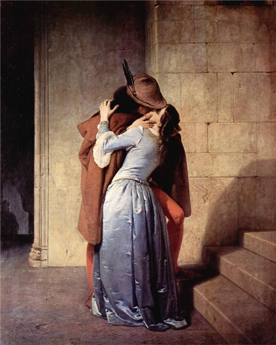 dolores1918:  The Kiss by Francesco Hayez 1859 I first saw this image on the cover