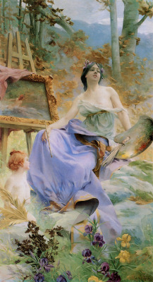 proba-bility:  Paul François Quinsac (French, 1858-1932), “La Peinture”, 1896 