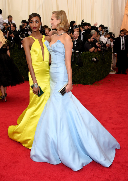 runwayandbeauty:  Jourdan Dunn and Toni Garrn attend the “Charles James: Beyond Fashion”
