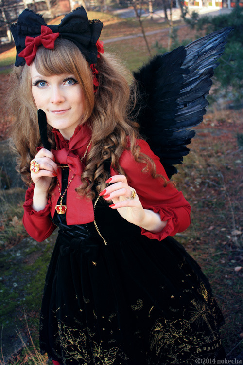 nokecha:Angelic Gloria for HalloweenJsk, headbow, accessory, socks: Angelic PrettyBlouse: Lady Sloth
