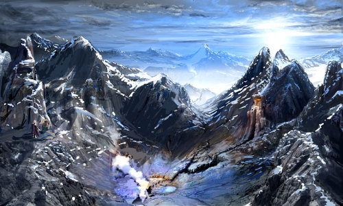 alldagames:  Dragon Age: Origins Concept Art: Circle Tower, The Fade, Ostagar, Korcari Wilds, Brecilian Forest, Orzammar, Haven, and Frostback Mountains Source: Wiki Concept Art 