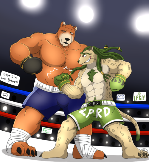 Twitter Raffle Comm I Did For @vinnyartssu Featuring@SwiftLPRD Delivering A Gutpunch To Brandt