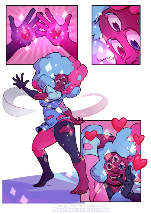 I really wanted to draw the first fusion version of Garnet since I saw her! This was a little challe