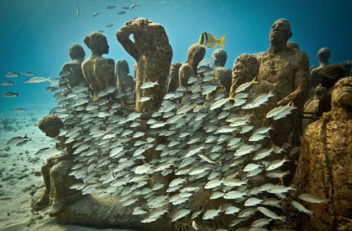 The Cancun Underwater Museum.