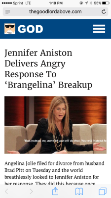 capacity:  evnw:  mehreenkasana:  bvdguyjordy:  demho3zhatinq:  Angelina Jolie filed for divorce from husband Brad Pitt on Tuesday and the world breathlessly looked to Jennifer Aniston for her response. They did this because once upon a time Aniston dated