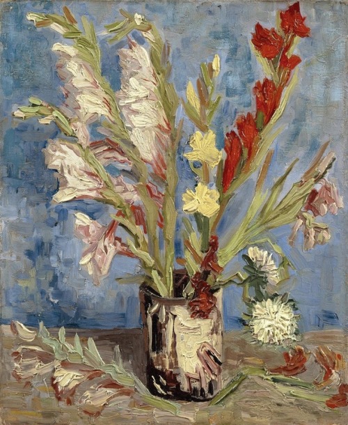 lonequixote:Vincent van GoghVase with Gladioli and China Asters(via @lonequixote)