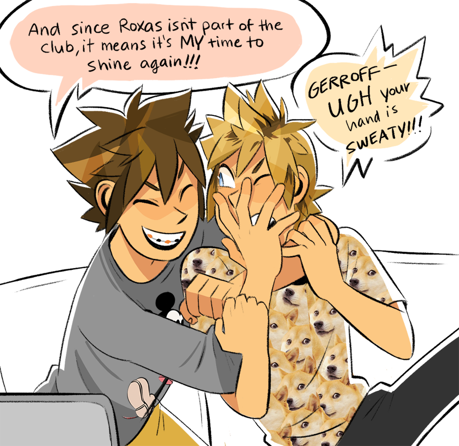liverpepper:  sora: leon and cloud have been stealing my thunder!!!!!Roxas: What