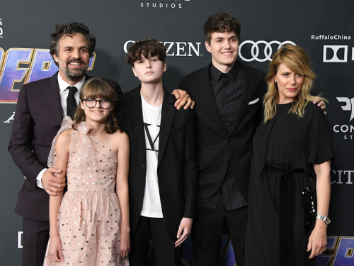 The Ruffalos at the Avengers Endgame world premiere at the Los Angeles Convention Center on April 22