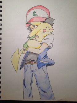 leina24:  Ash and Pikachu 