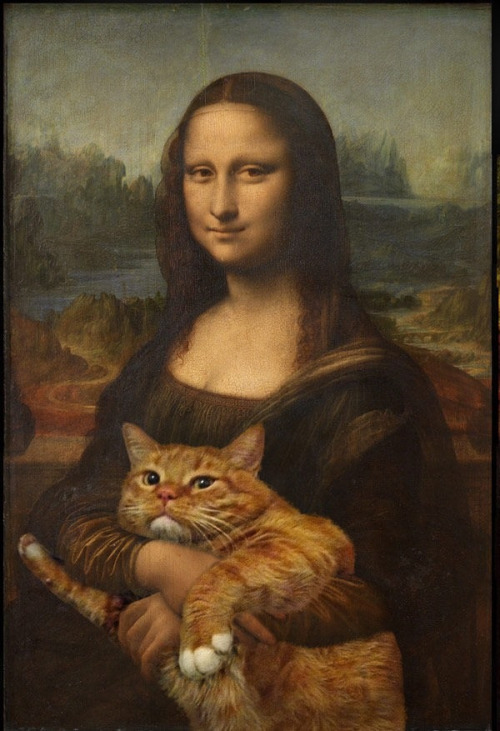 The monalisa looking all fancy and shit.