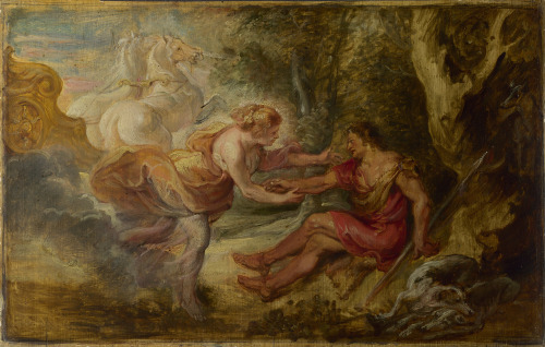 Aurora Abducting Cephalus by Peter Paul Rubens1636-1637oil on oak panelThe National Gallery, London