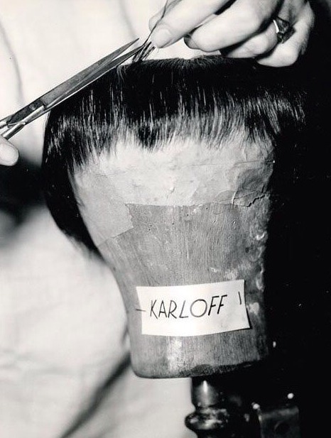 universalstudiosmonsters:  The making of The Monster’s wig for Son of Frankenstein (1939) 
