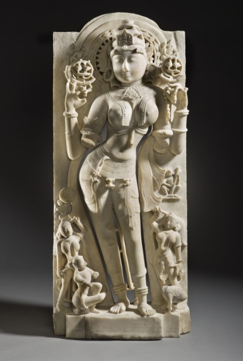 Jagadeva, The Goddess Sarasvati, 1153. India, Gujarat. This is the Jain goddess of knowledge, learni