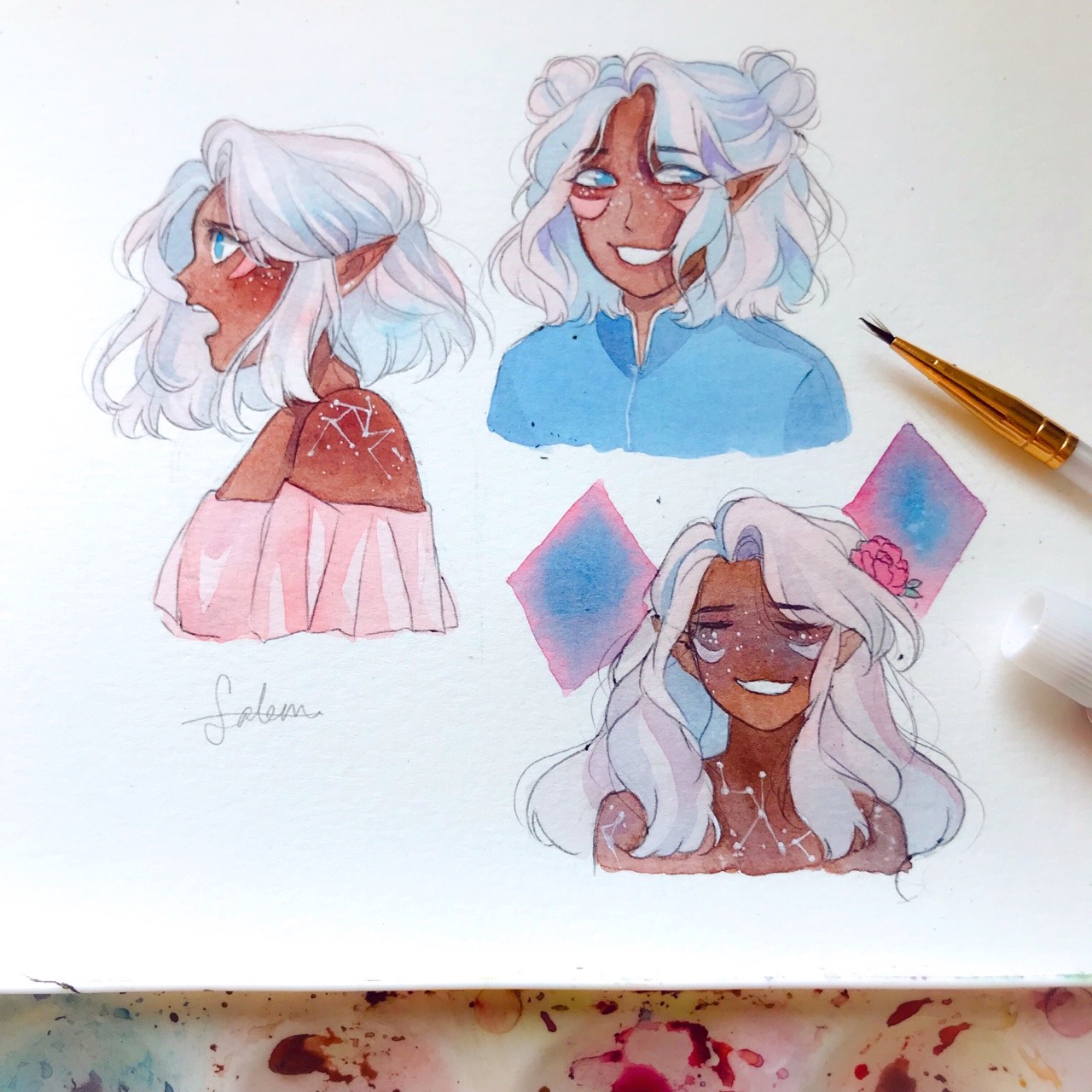 salemscribbles:  My fav princess w short hair!!